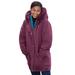 Plus Size Women's Microfiber Down Parka by Woman Within in Deep Claret (Size 4X) Winter Coat