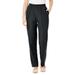 Plus Size Women's Hassle Free Woven Pant by Woman Within in Black (Size 22 T)