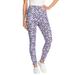 Plus Size Women's Stretch Cotton Printed Legging by Woman Within in Navy Happy Ditsy (Size 5X)