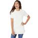 Plus Size Women's Thermal Short-Sleeve Satin-Trim Tee by Woman Within in White (Size S) Shirt