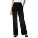 Plus Size Women's Pull-On Elastic Waist Soft Pants by Woman Within in Black (Size 28 WP)