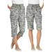 Plus Size Women's Convertible Length Cargo Capri Pant by Woman Within in Olive Green Camouflage (Size 34 WP)