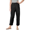 Plus Size Women's The Boardwalk Pant by Woman Within in Black (Size 16 T)