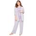 Plus Size Women's 3-Piece Lace Gala Pant Suit by Catherines in Heirloom Lilac (Size 32 W)