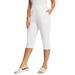 Plus Size Women's Soft Ease Capri by Jessica London in White (Size 30/32)