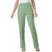 Plus Size Women's Elastic-Waist Soft Knit Pant by Woman Within in Sage (Size 38 W)