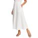 Plus Size Women's Soft Ease Midi Skirt by Jessica London in White (Size 12)