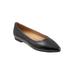 Extra Wide Width Women's Estee Flats by Trotters® in Black Grey (Size 7 WW)