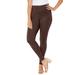 Plus Size Women's Ultra-Knit Ponte Legging by Catherines in Chocolate Ganache (Size 0XWP)