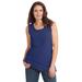 Plus Size Women's Perfect Scoopneck Tank by Woman Within in Ultra Blue (Size S) Top