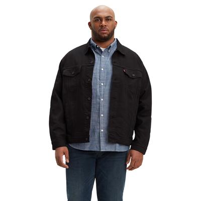 Men's Big & Tall Denim Trucker Jacket by Levi's® in Last Night Stretch (Size 6XL)