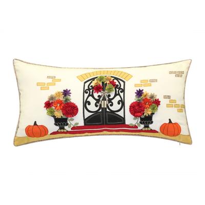 Indoor & Outdoor Harvest Welcome Home Decorative Pillow by Levinsohn Textiles in Multi