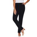 Plus Size Women's The Knit Jean by Catherines in Black (Size 0XWP)