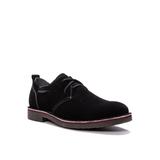 Men's Men's Finn Oxford, Plain Toe - Suede Shoes by Propet in Black (Size 15 M)