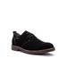 Men's Men's Finn Oxford, Plain Toe - Suede Shoes by Propet in Black (Size 14 M)