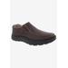 Men's BEXLEY II Slip-On Shoes by Drew in Brown Tumbled Leather (Size 14 EE)