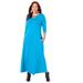 Plus Size Women's Free & Easy Maxi Dress (With Pockets) by Catherines in Turkish Tile (Size 1X)