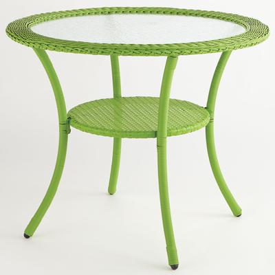 Roma All-Weather Resin Wicker Bistro Table by BrylaneHome in Willow Patio Furniture