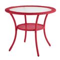 Roma All-Weather Resin Wicker Bistro Table by BrylaneHome in Coral Patio Furniture