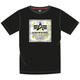 Alpha Industries Camo Block T-Shirt, noir-blanc-jaune, taille L
