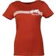 Rusty Stitches Motorcycle Damen T-Shirt, weiss-rot, Größe M