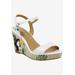 Women's Triella Sandals by J. Renee in White Suede (Size 11 M)