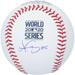 Dustin May Los Angeles Dodgers Autographed 2020 MLB World Series Champions Logo Baseball