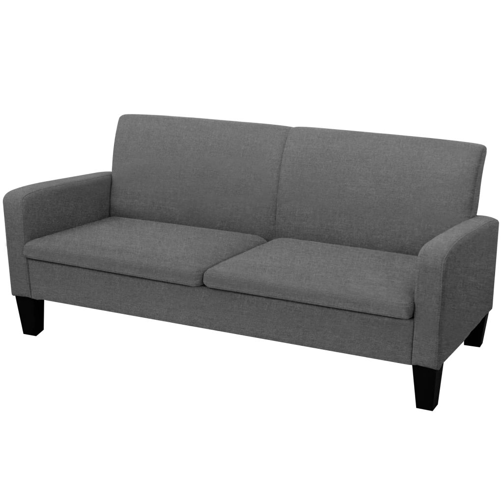 vidaXL 3-Sitzersofa 180 x 65 x 76 cm Dunkelgrau Image