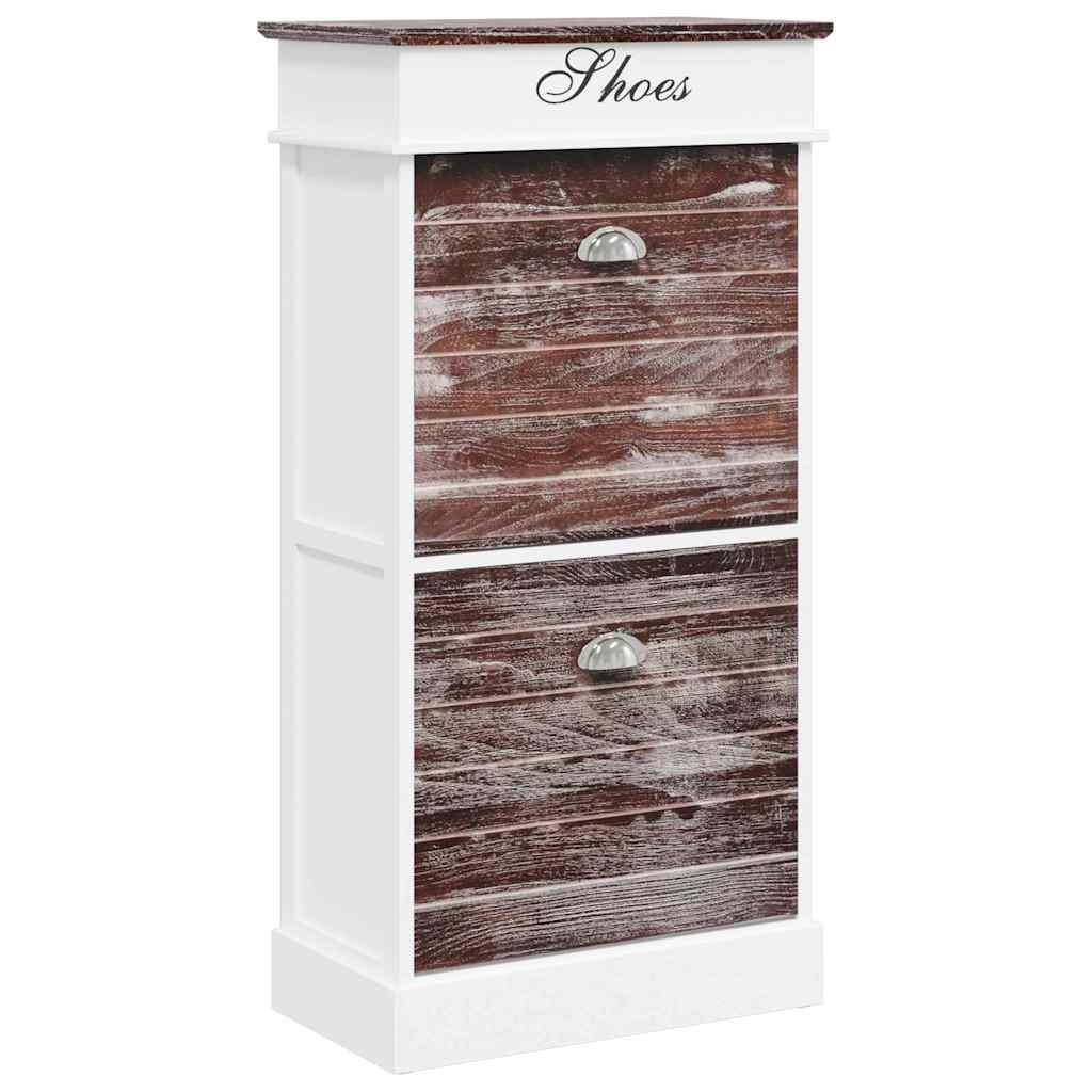 vidaXL Schuhschrank Braun 50 x 28 x 98 cm Paulownia Holz Image