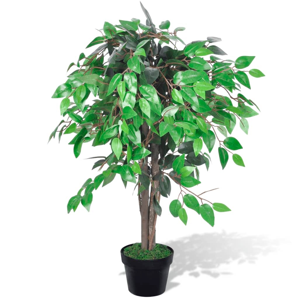 vidaXL Künstlicher Ficus mit Topf 90 cm Image