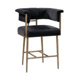 Astrid Grey Velvet Counter Stool - TOV Furniture TOV-D44025