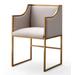 Atara Cream Velvet Gold Chair - TOV Furniture TOV-L6122