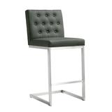 Helsinki Grey Stainless Steel Counter Stool - Set of 2 - TOV Furniture TOV-K3641