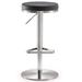 Fano Black Stainless Steel Adjustable Barstool - TOV Furniture TOV-K3613