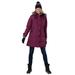 Plus Size Women's Heathered Down Puffer Coat by Woman Within in Heather Deep Claret (Size 20 W)