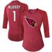 Women's Fanatics Branded Kyler Murray Cardinal Arizona Cardinals Team Player Name & Number Tri-Blend Raglan 3/4-Sleeve T-Shirt