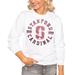 Women's White Stanford Cardinal Vintage Days Perfect Pullover Sweatshirt