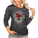 Women's Charcoal Illinois State Redbirds Call the Shots Oversized Long Sleeve T-Shirt