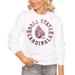 Women's White Ball State Cardinals Vintage Days Perfect Pullover Sweatshirt