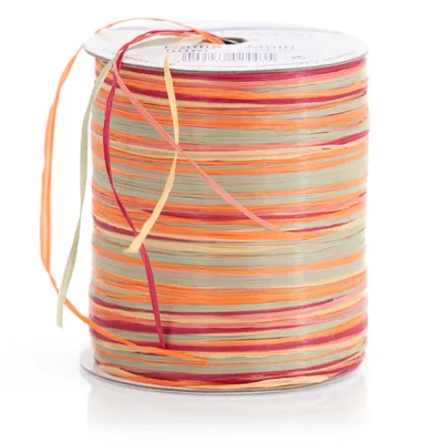 Raffia-Bast Multi 50 m, orange/rot Image