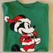 Disney Shirts | (012) Mickey Mouse Santa Claus T-Shirt | Color: Green/Red | Size: L