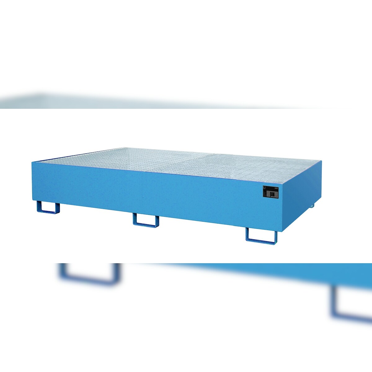 Bauer Regalwanne GR 2700 2 lackiert RAL5012 Lichtblau Umwelt Lagertechnik Image