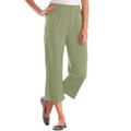 Plus Size Women's 7-Day Knit Capri by Woman Within in Sage (Size 2X) Pants