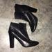 J. Crew Shoes | J Crew Leather Heeled Bootie | Color: Black/Gold | Size: 9.5