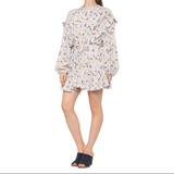 Free People Dresses | Free People Flower Fields Mini Dress Long Sleeve | Color: Blue/White | Size: S