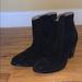 Anthropologie Shoes | Anthropologie Black Suede Bootie | Color: Black | Size: 10