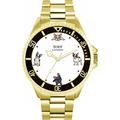 Toff London Mens French Bulldog Batons Watch