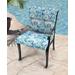 Outdoor French Edge Dining Chair Cushion-BALLYFIN BAY BLUE RICHLOOM - Jordan Manufacturing 9502PK1-6641D