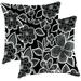 "Outdoor 16"" Accessory Throw Pillows, Set of 2-HALSEY SHADOW RICHLOOM - Jordan Manufacturing 9952PK2-5898D"