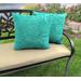 "Outdoor 18"" Accessory Throw Pillows-MAVEN LAGOON - Jordan Manufacturing 9950PK2-6638D"